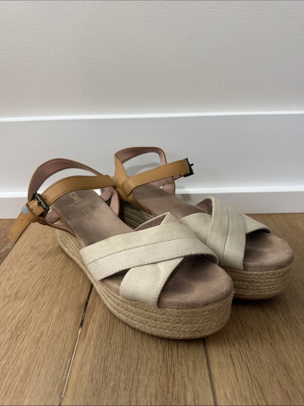 Toms Willow Espadrille Platform Wedge Sandals